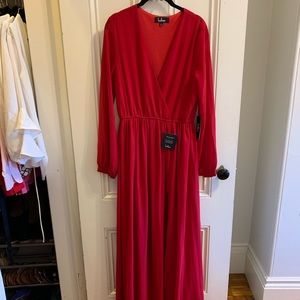 Red long sleeve Lulu’s dress